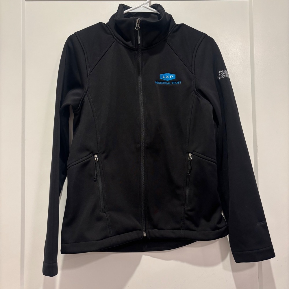 The North Face Apex Bionic Softshell Jacket Black Womens Small LXP Logo Full Zip